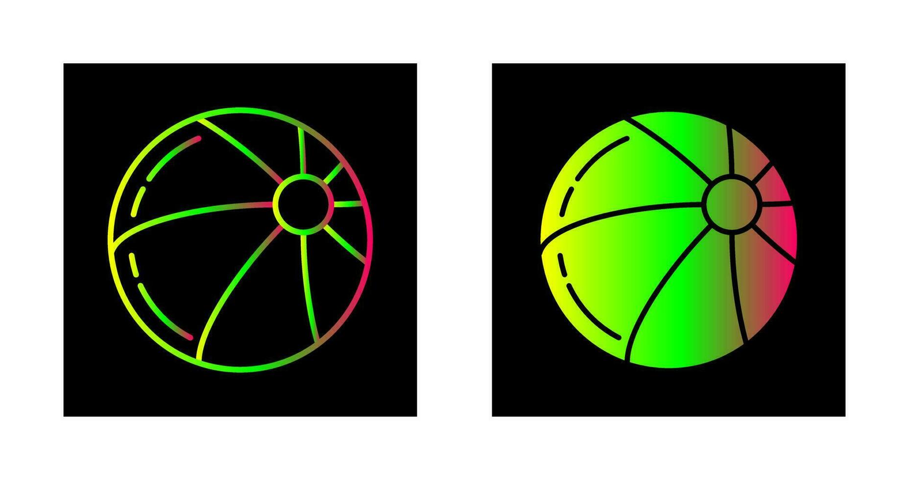Beach Ball Vector Icon