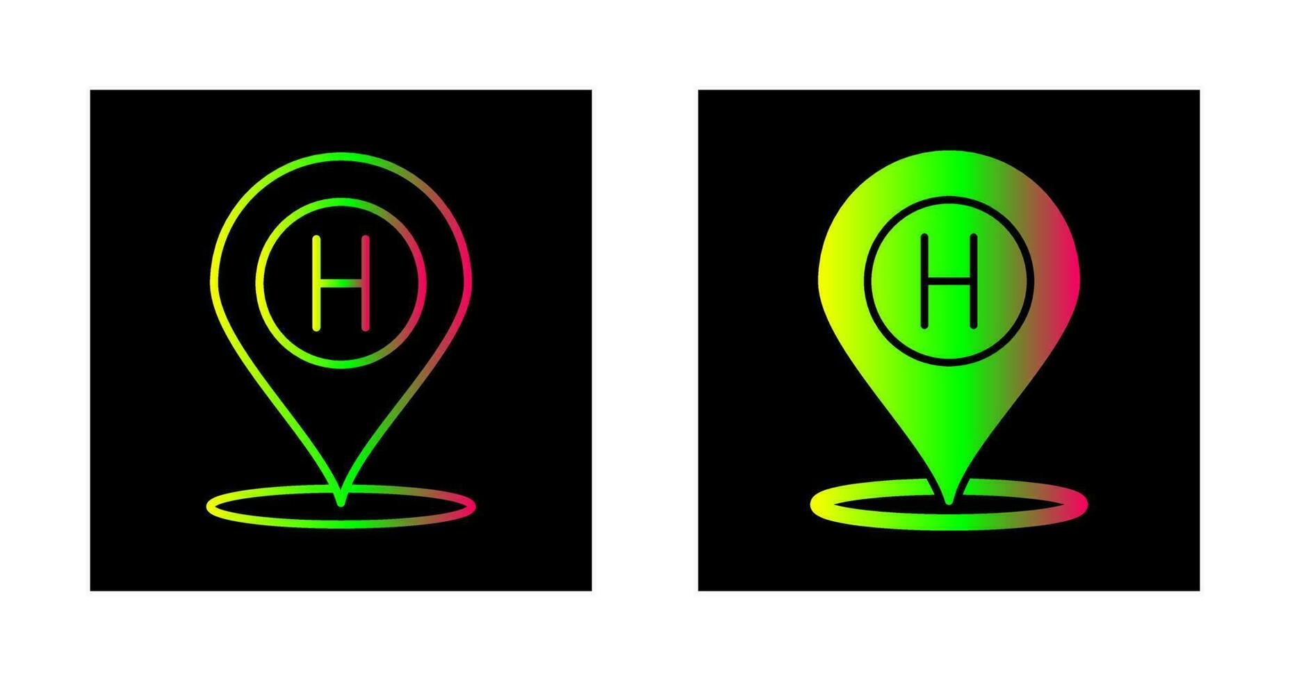 Hotel Location Vector Icon