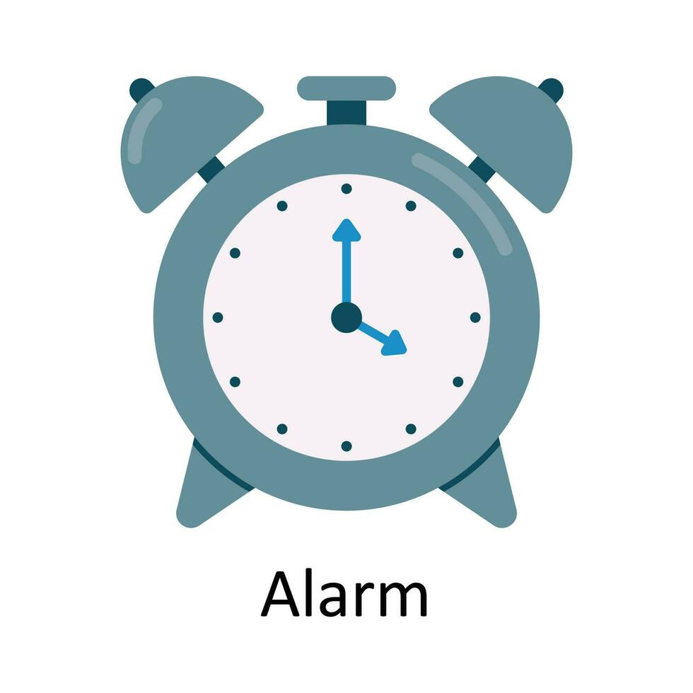 Alarm Vector  Flat Icon Design illustration. Education and learning Symbol on White background EPS 10 File