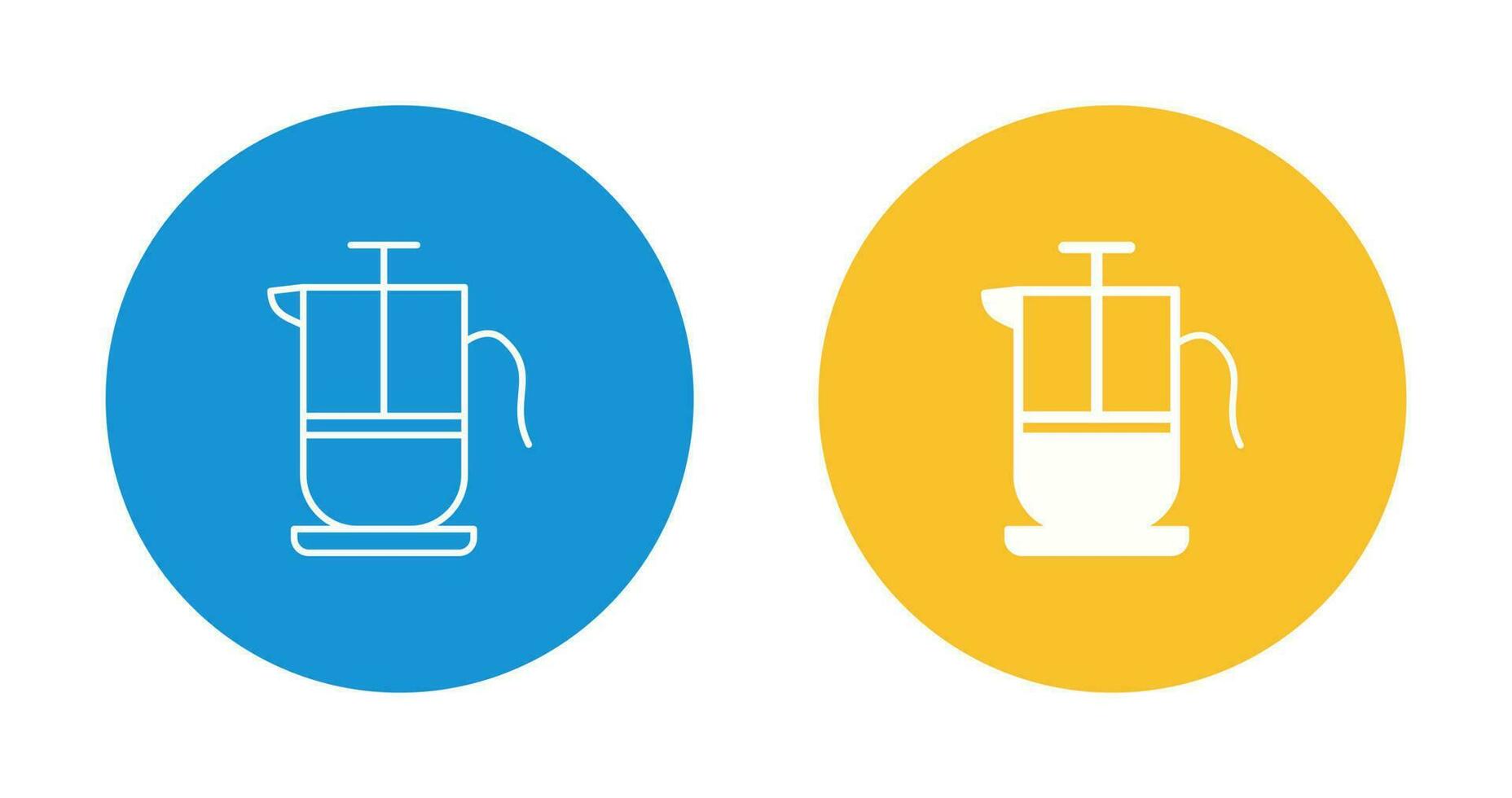French Press Vector Icon