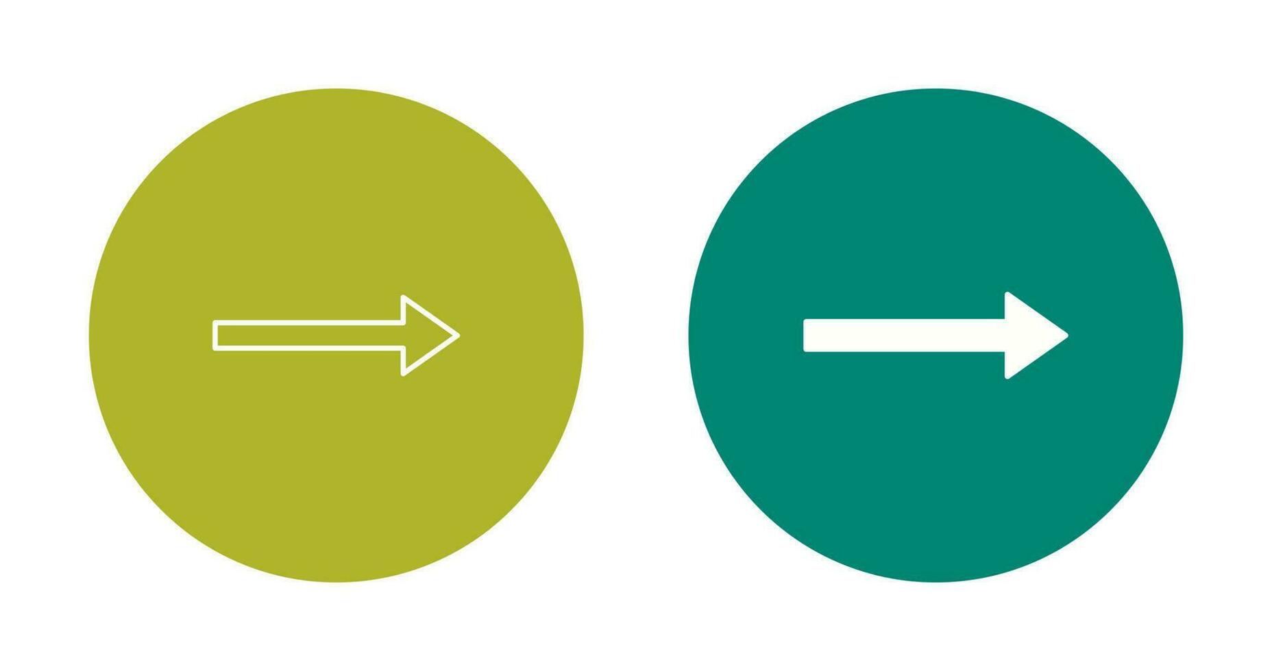 Unique Right Arrow Vector Icon