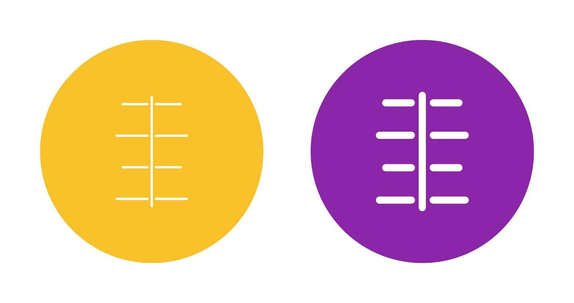 Unique Center Align Vector Icon