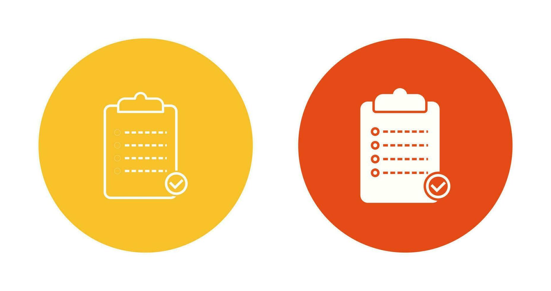 Unique Checklist Vector Icon