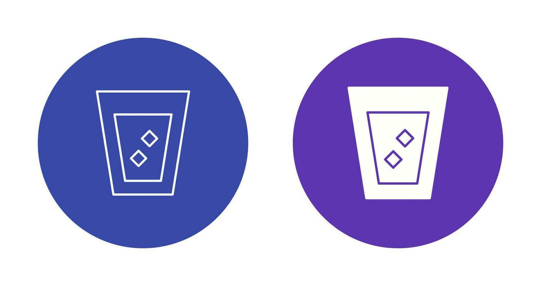 Unique White Russian Drink Vector Icon