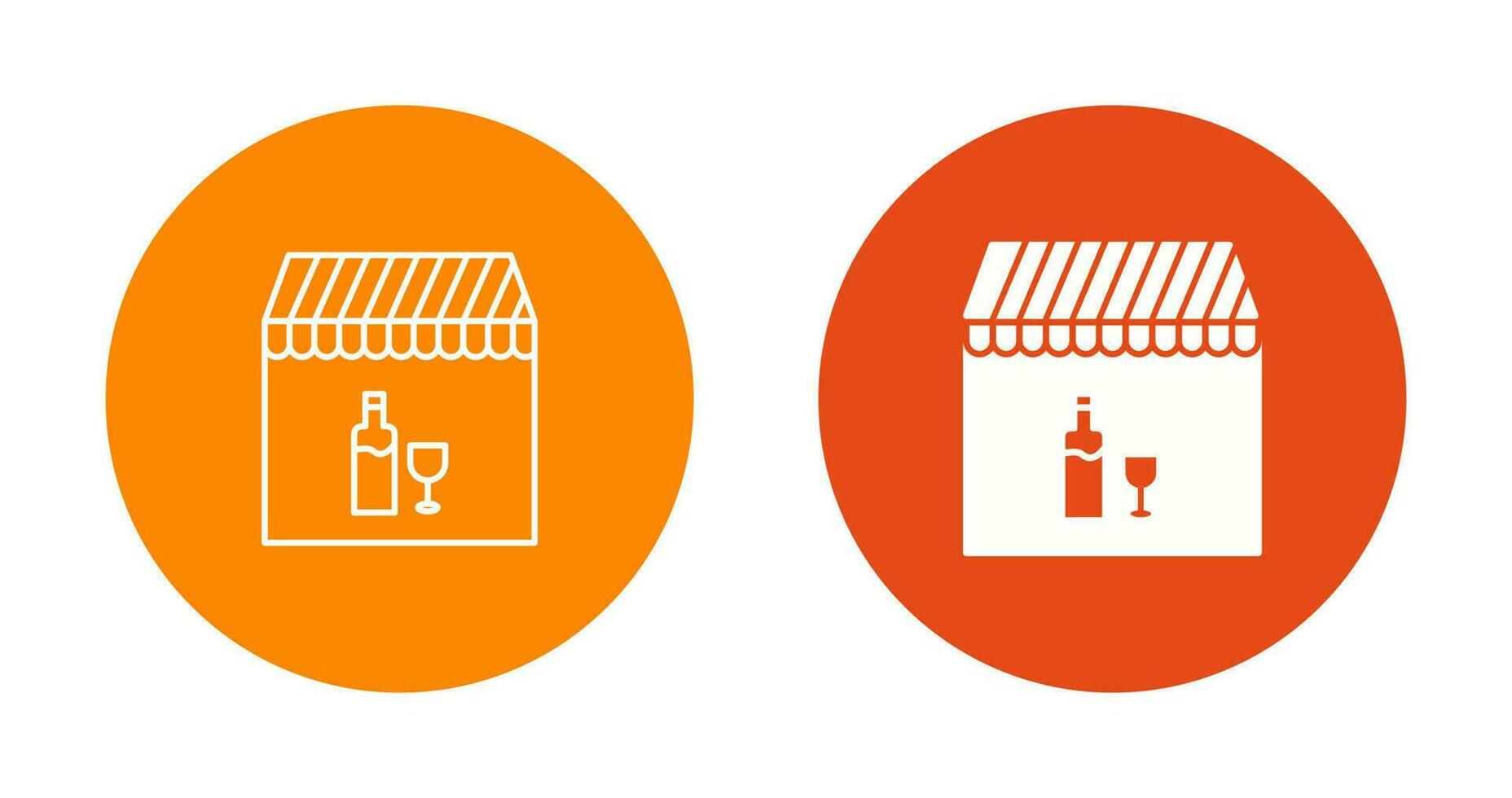 Unique Cafe and Bar Vector Icon