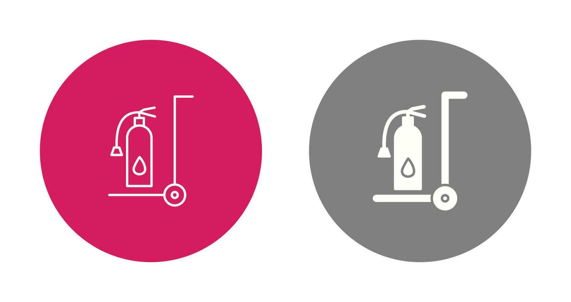 Unique Moveable Extinguisher Vector Icon