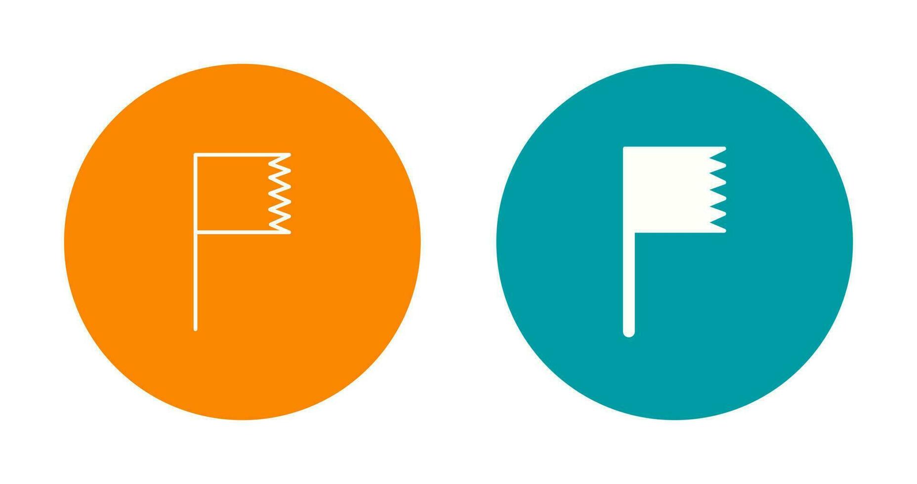 Unique Flag Vector Icon