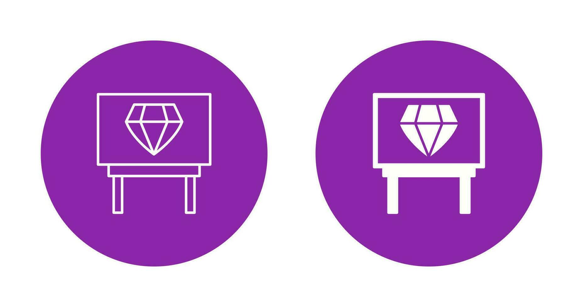 Diamond Exhibit Vector Icon