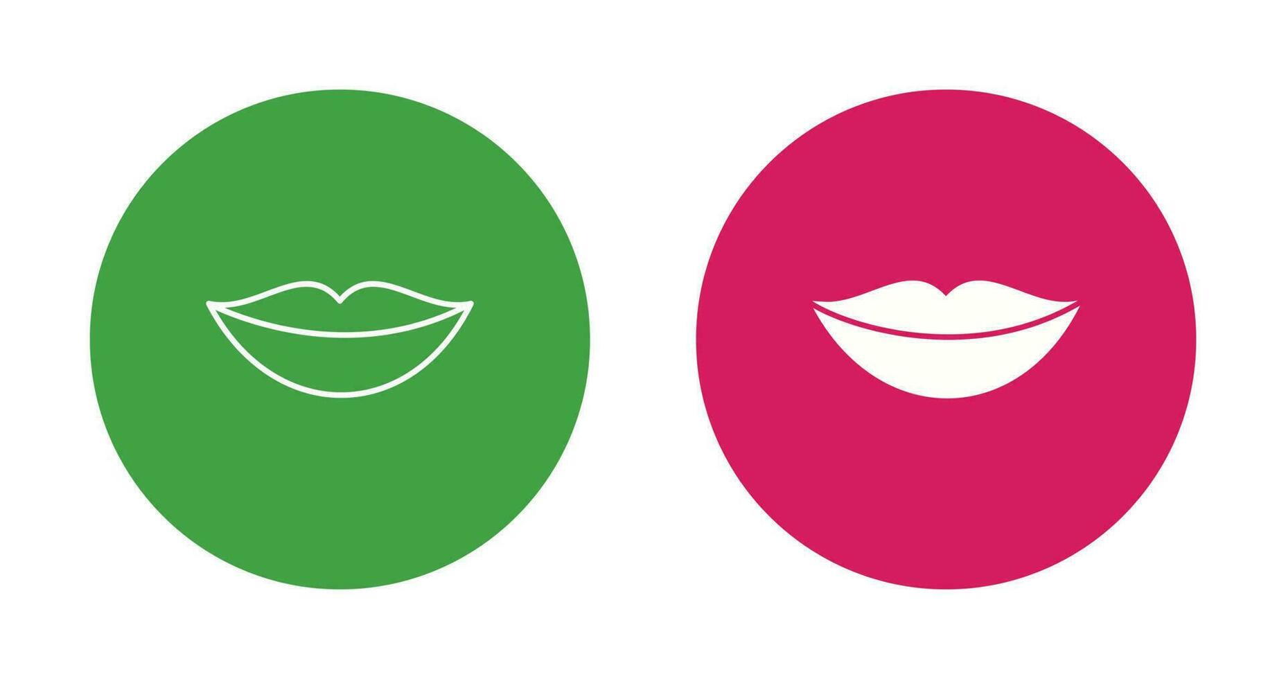 icono de vector de labios