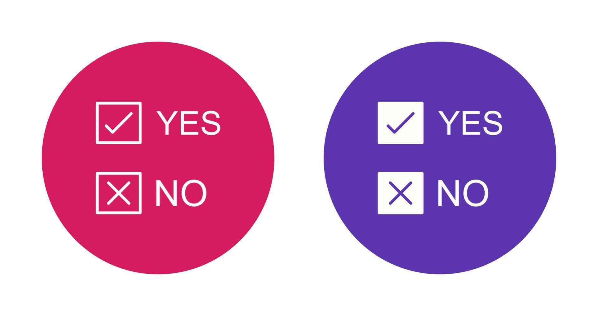 Yes No Option Vector Icon 24442844 Vector Art at Vecteezy