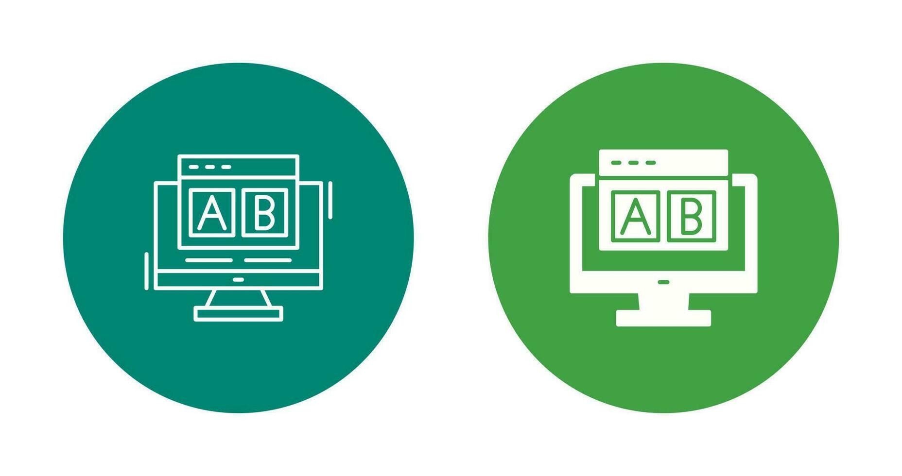 AB Testing Vector Icon