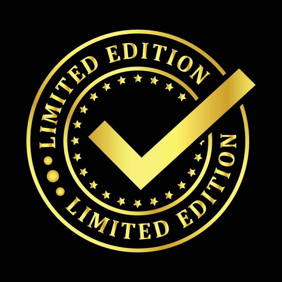 Limited Edition Stamp, Logo, Sign, Icon, Badge, Emblem, Patch, Label, Vector Illustration For Business and Finance, Special Offer Badge, Promotional Ads Symbol Design