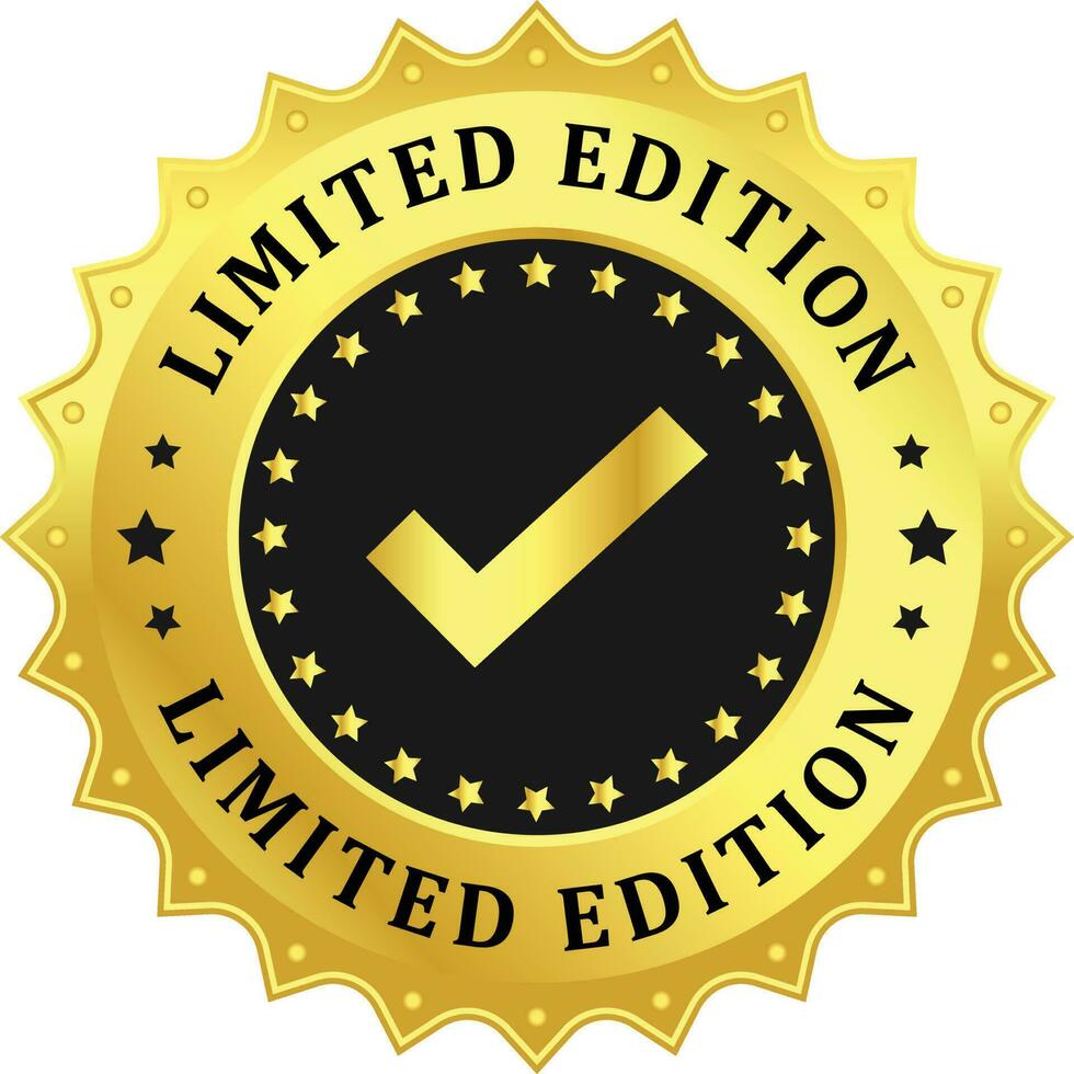 Limited Edition Stamp, Logo, Sign, Icon, Badge, Emblem, Patch, Label, Vector Illustration For Business and Finance, Special Offer Badge, Promotional Ads Symbol Design