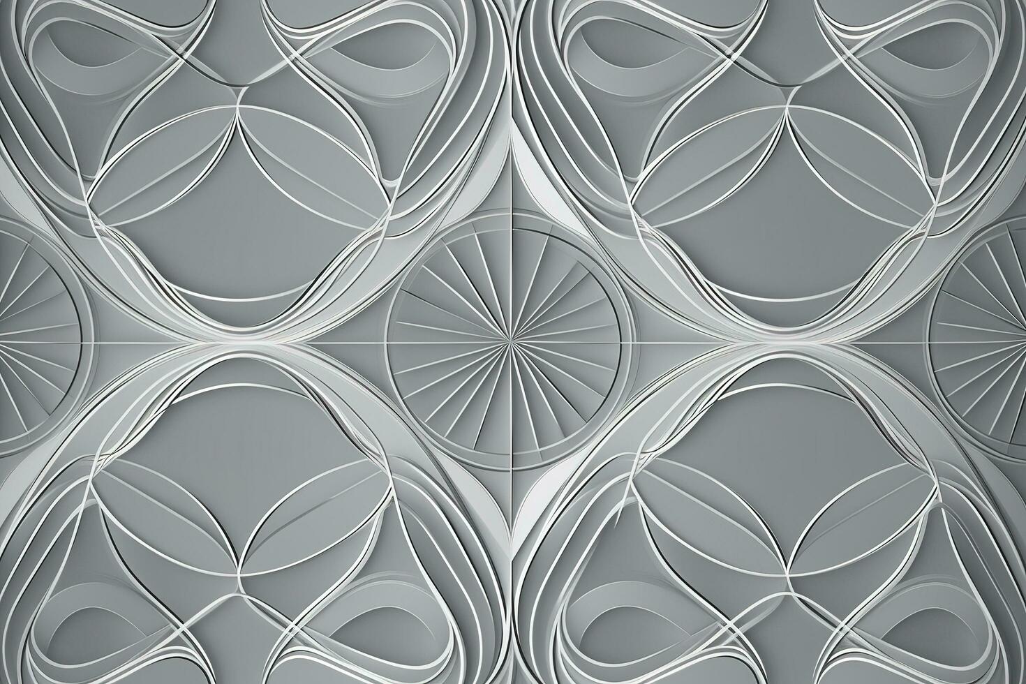 Gray geometric art pattern. Line art for creative design of posters, cards, wallpapers, banners, websites, prints etc. Works of modern art, generate ai photo