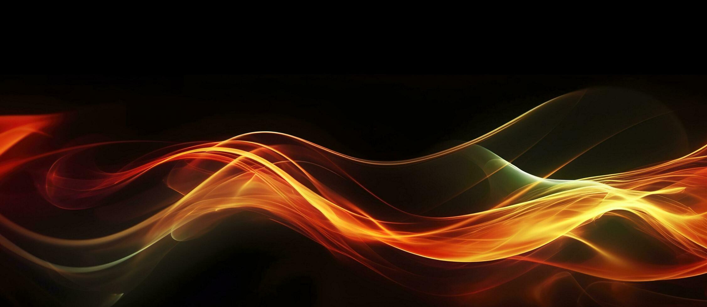 Abstract background with bright glowing fire lines, generate ai photo