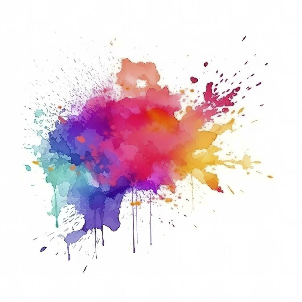 Abstract watercolor hand painted background, generate ai photo