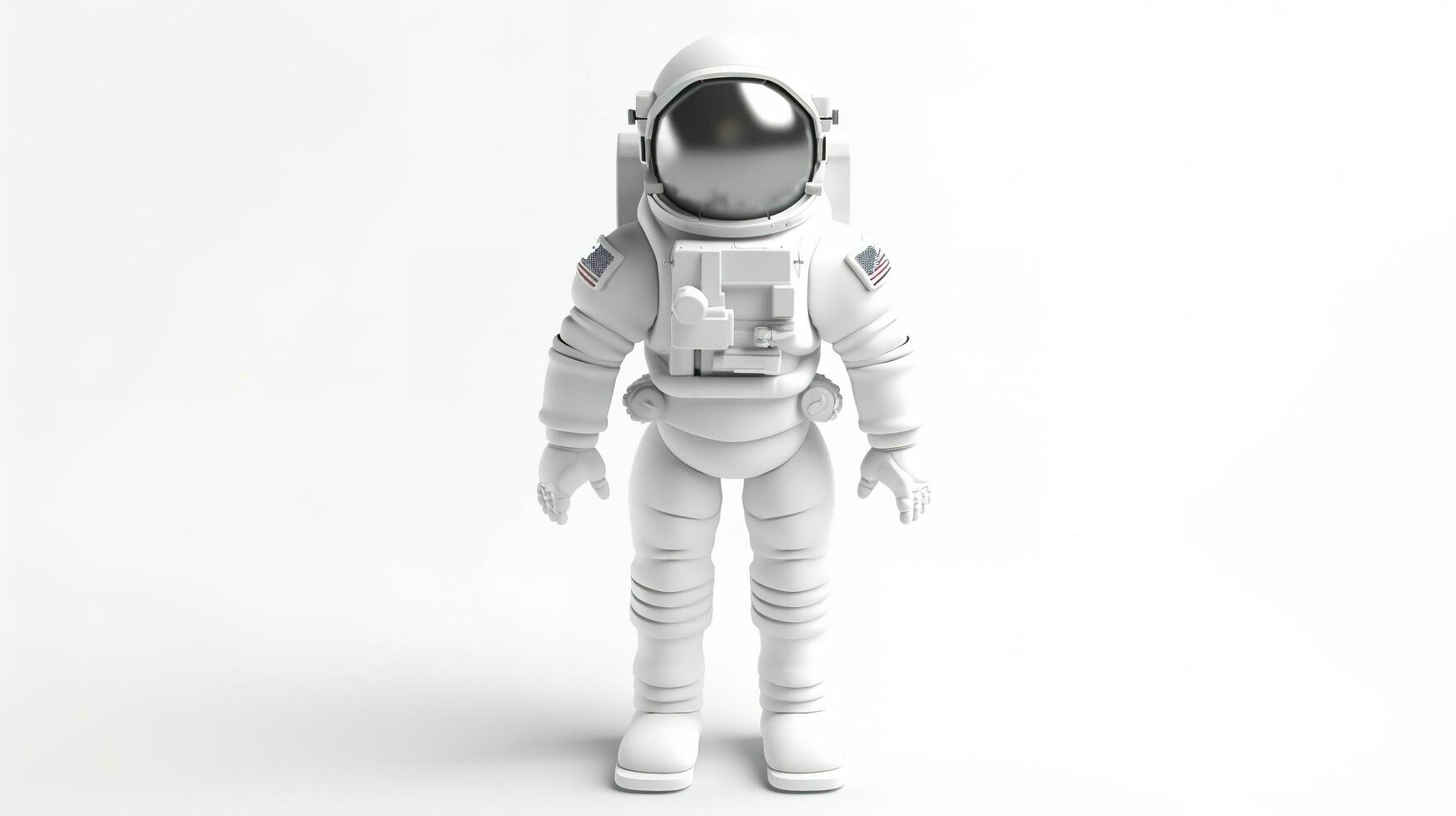 Astronaut realistic space travelers professional costume cosmos exploring universe in rocket decent vector astronaut, generate ai photo