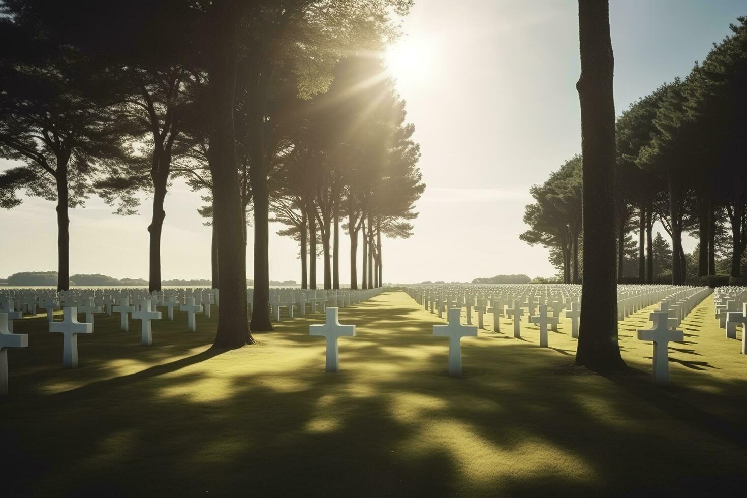 national cemetery, generate ai photo