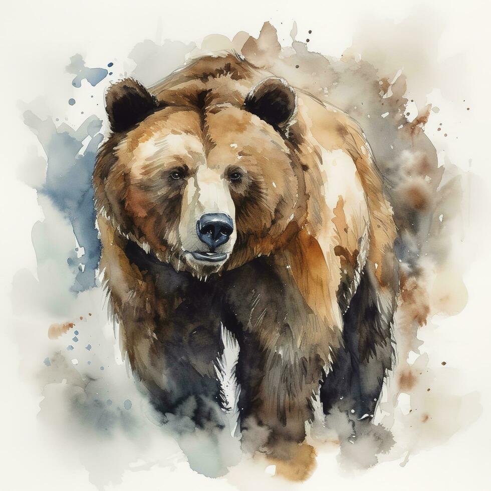 Brown bear, generate ai photo