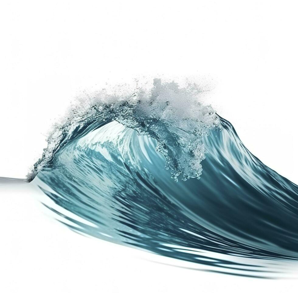 Sea waves world ocean day background illustration , generate ai photo