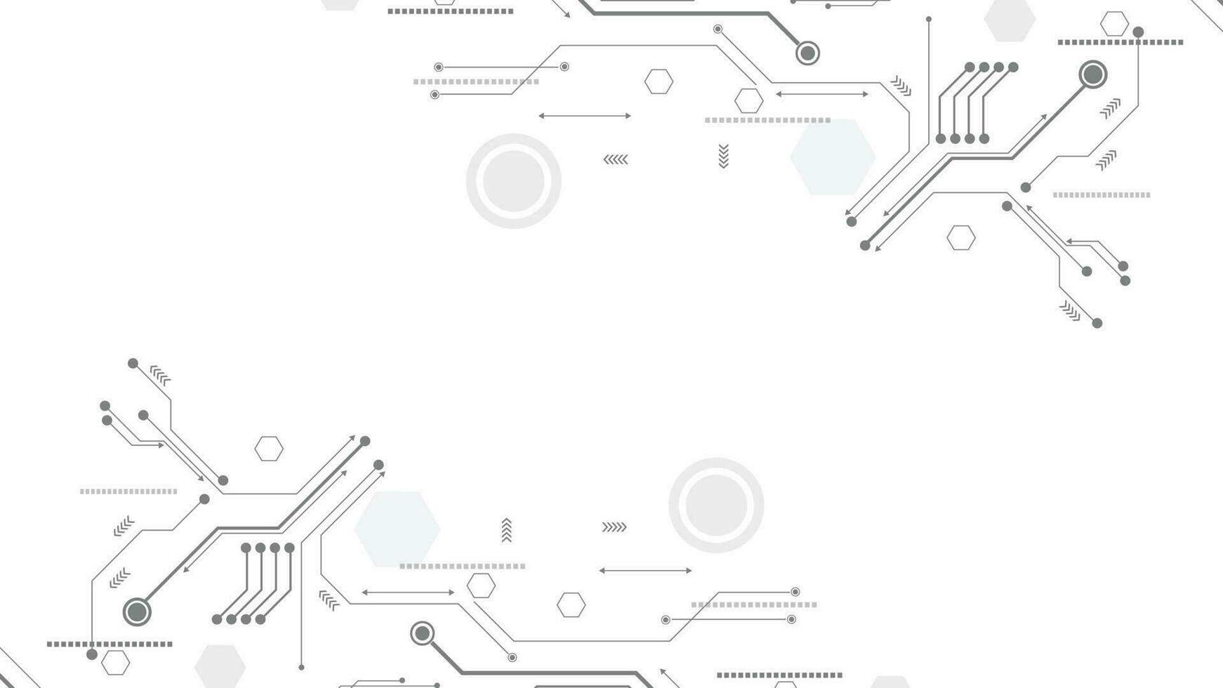 Technology black circuit diagram concept. High-tech circuit board connection system.Vector abstract technology on white background. vector