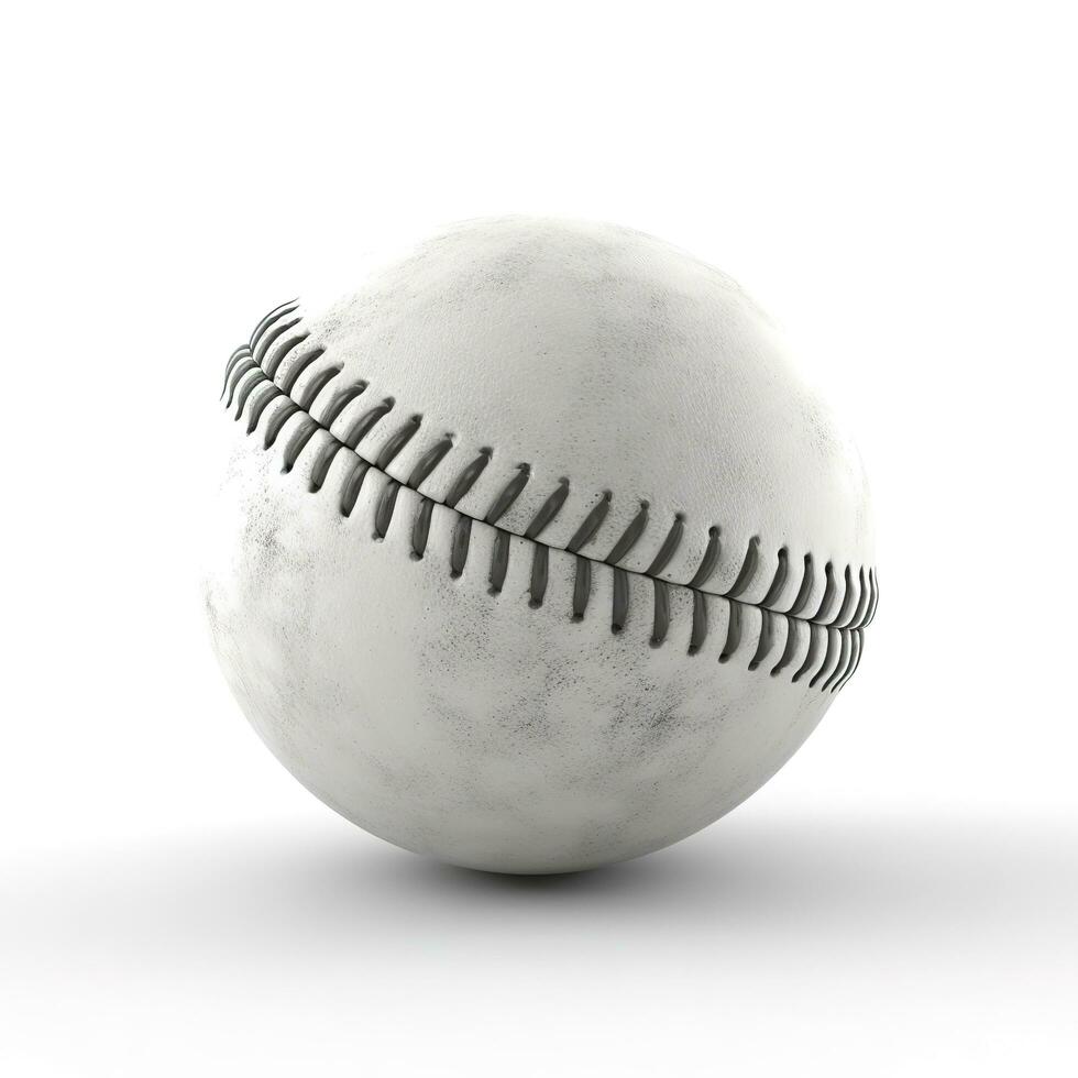 baseball isolated on white background, generate ai photo