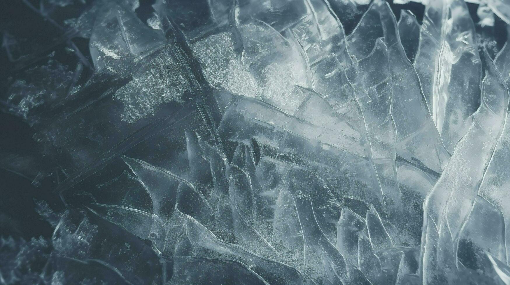 Frozen ice texture background wallpaper toned, generate ai photo