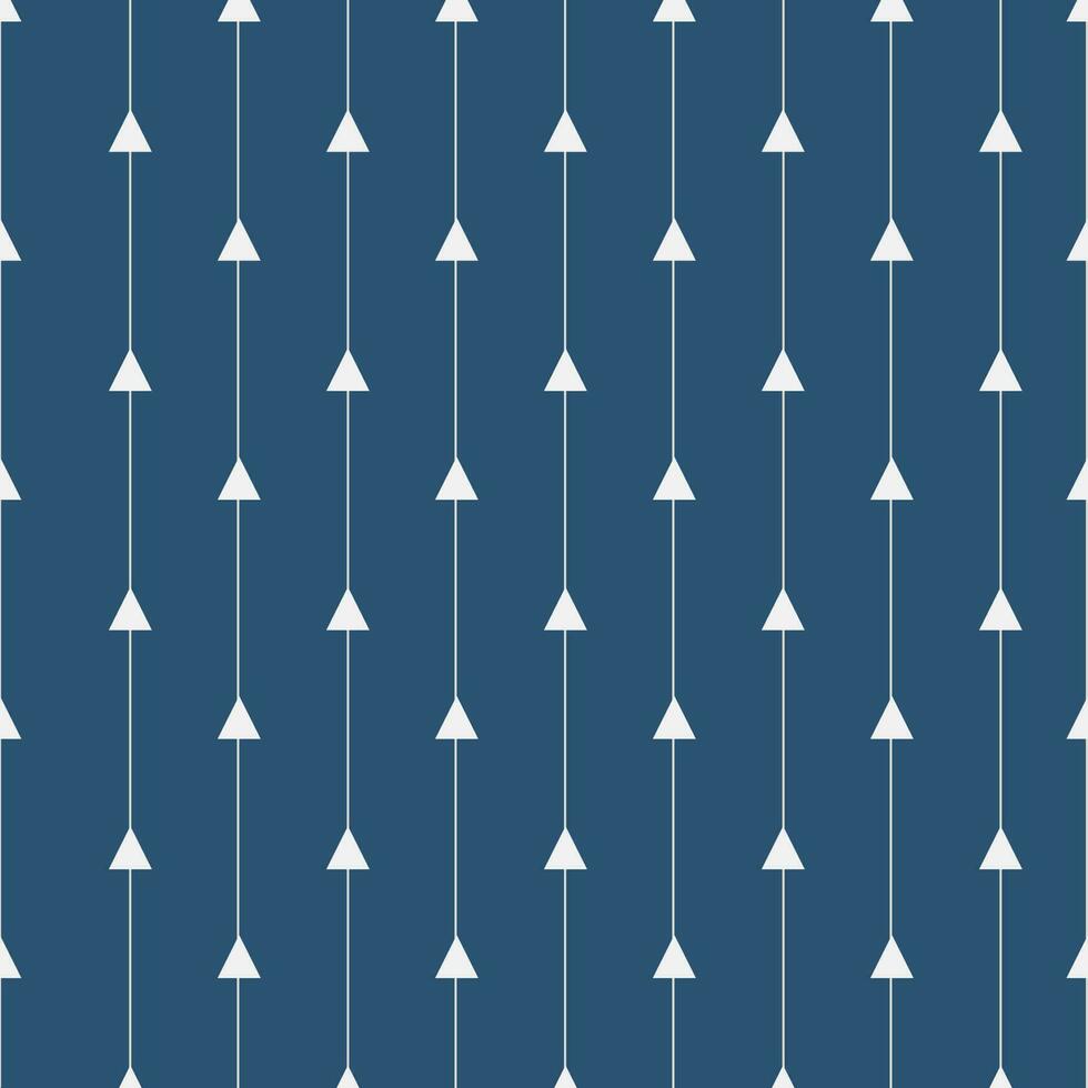 White geometric triangle and line pattern. on blue background. vector