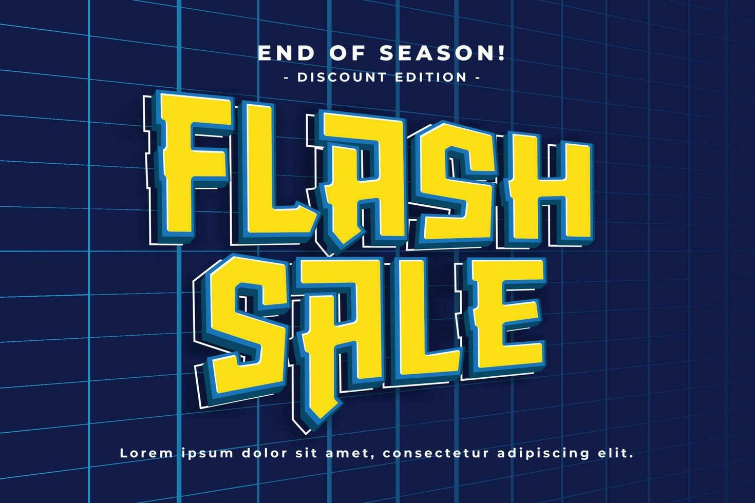 Sale Big Promo Text Effect vector