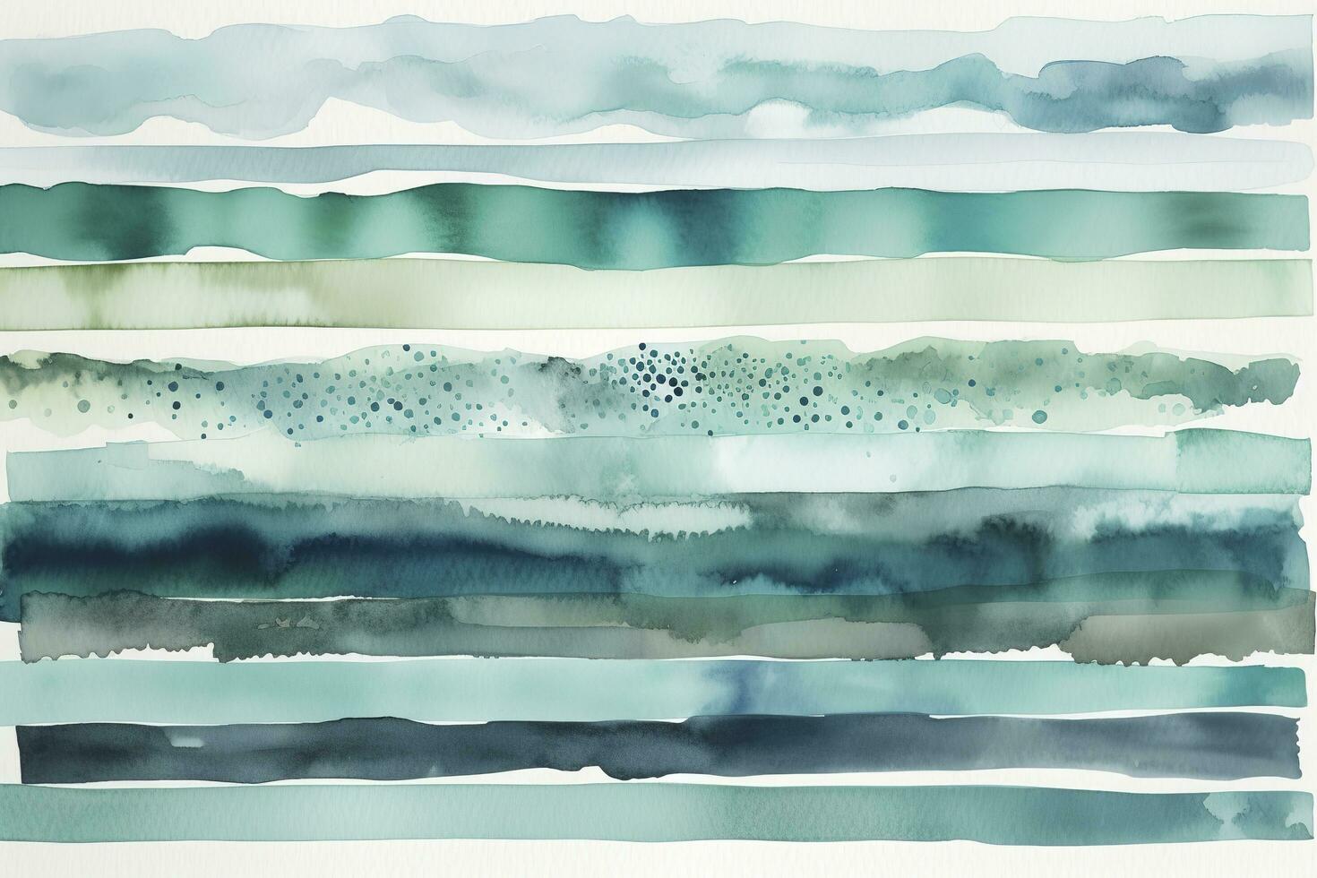 resumen líquido mar azul acuarela antecedentes textura, mano pintado. artístico cian azul color fondo, manchas en papel, generar ai foto