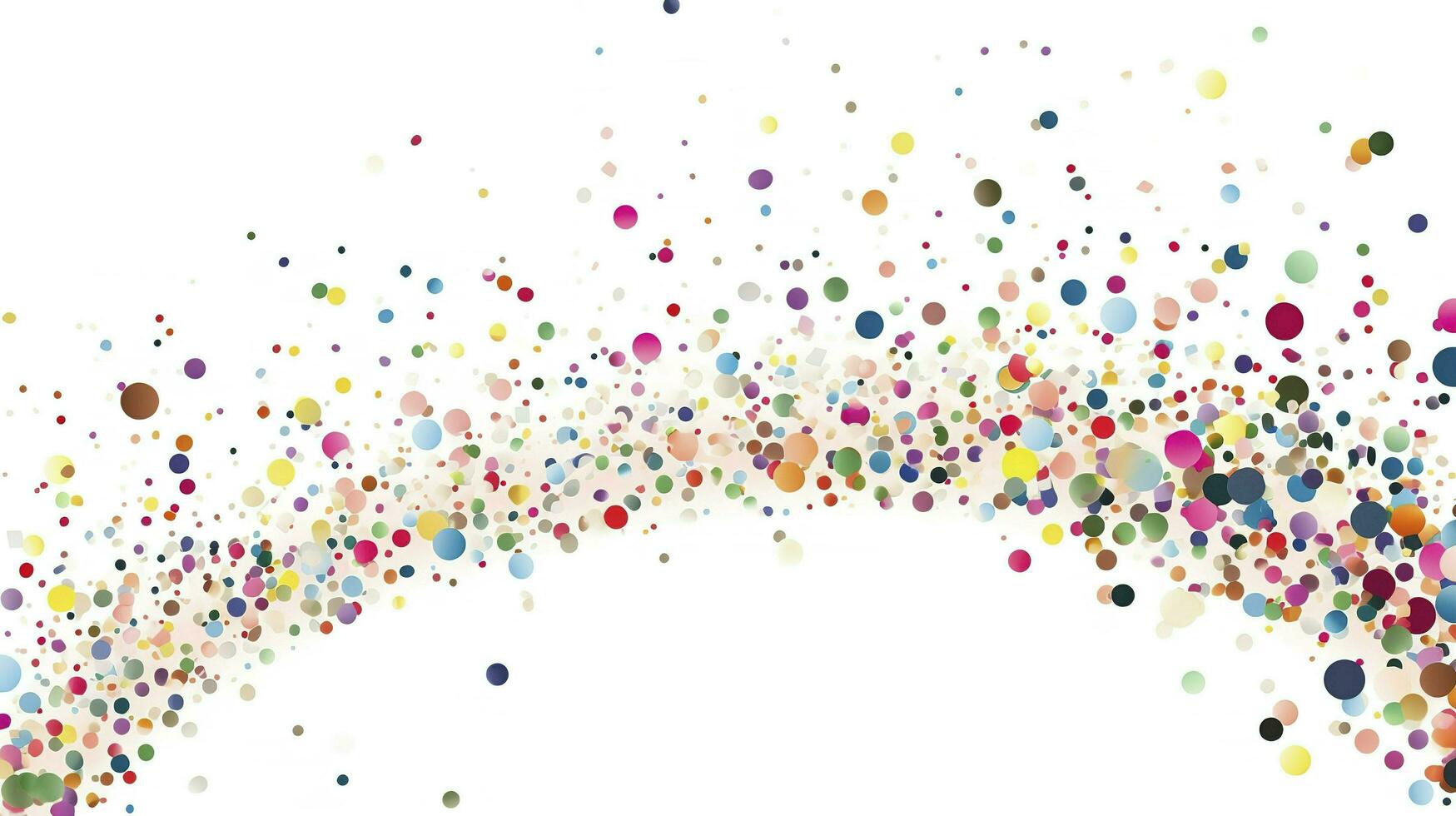 more confetti circles on white background, in the style of smooth and curved lines, kawaiipunk, flat backgrounds, framing, stockphoto, hellish background, generat ai photo
