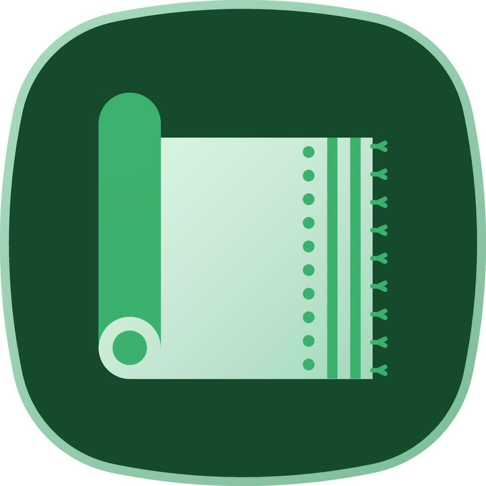 Carpet Or Mat Icon On Green Background. vector