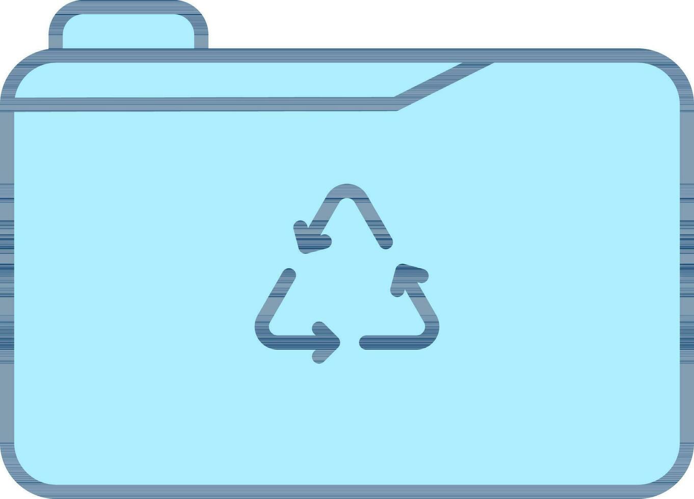 Recycle Folder Icon In Blue Color. 24446585 Vector Art at Vecteezy