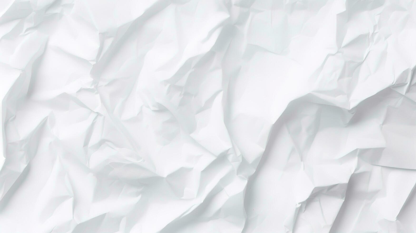 White crumpled paper texture background. Crumpled paper ball isolated on white with clipping path. abstract background of crumpled white paper, generate ai photo