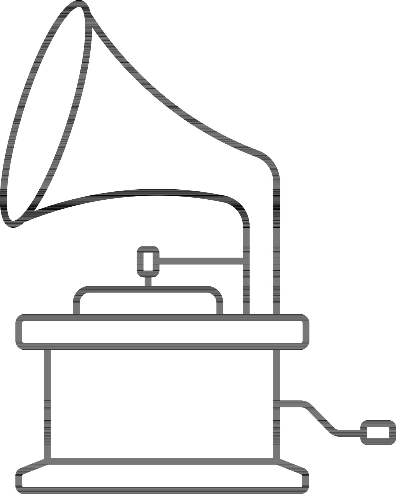 Gramophone Icon In Black Line Art. 24446890 Vector Art at Vecteezy