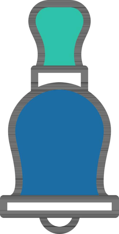 Illustration Of Hand Bell Icon In Flat Style. vector