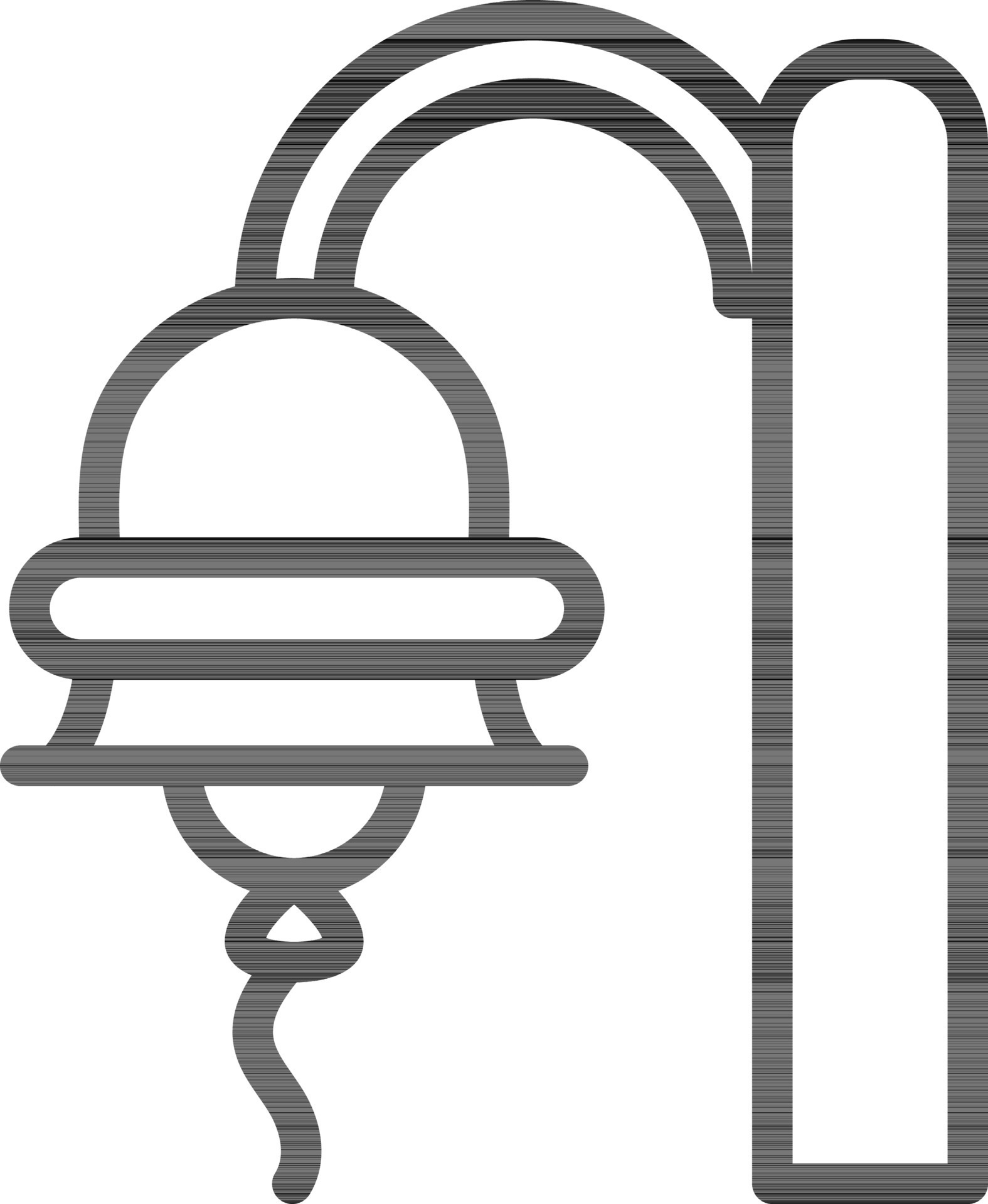 Black Outline Of Ship Bell Icon Or Symbol. 24447113 Vector Art at Vecteezy