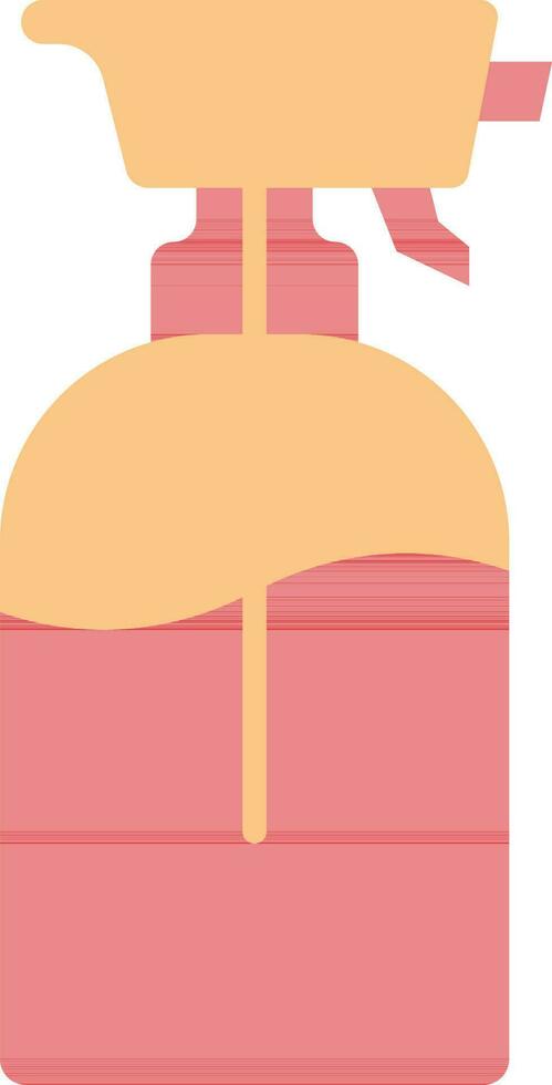 Illustration Of Spray Bottle Icon In Red And Orange Color. vector
