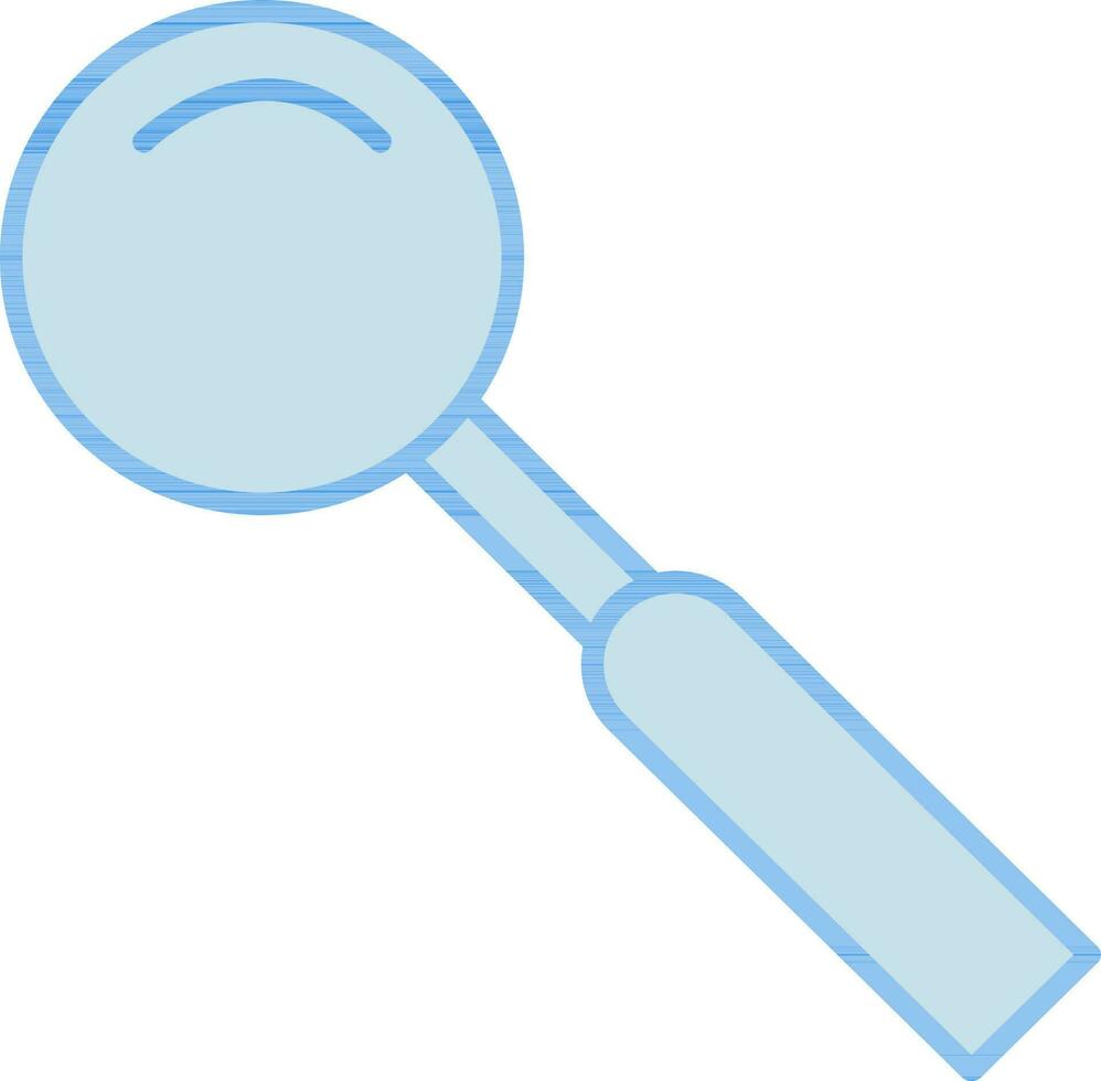 Magnifying Glass Icon In Blue Color. vector