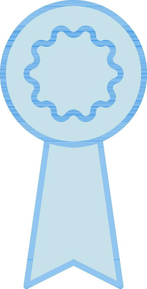 Isolated Badge Medal Blue Icon. vector