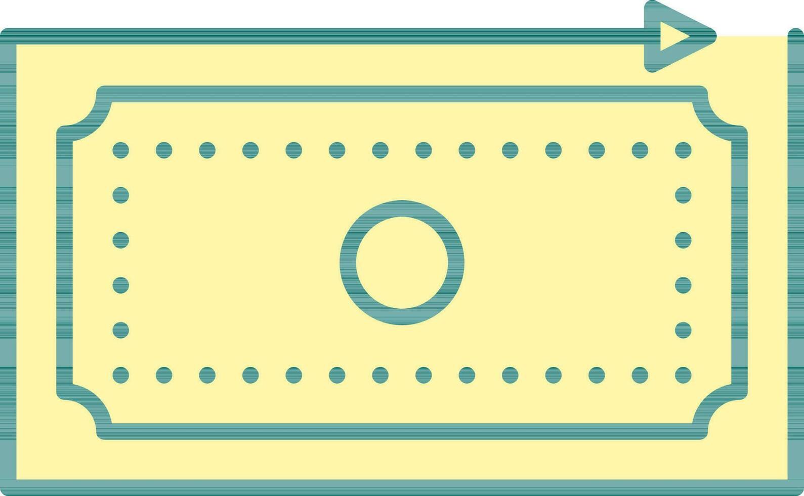 Refund Money Icon In Green And Yellow Color. vector