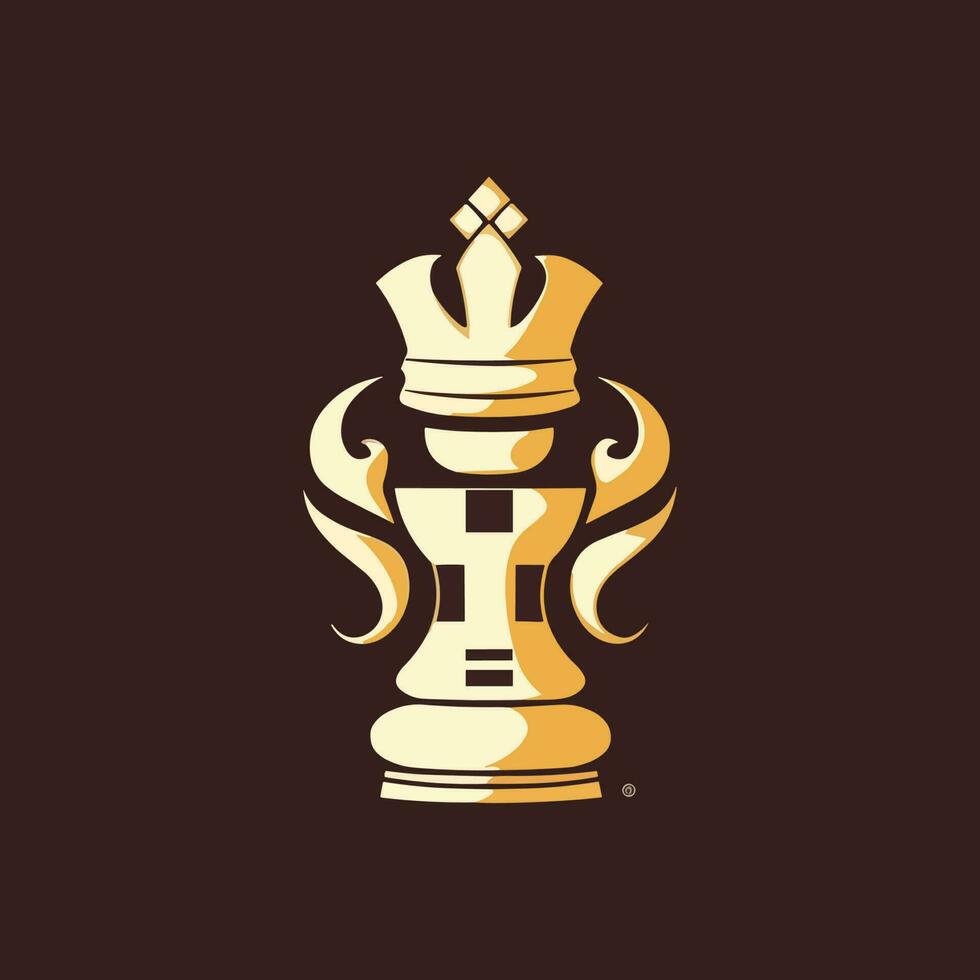 ajedrez icono logotipo vector ilustración