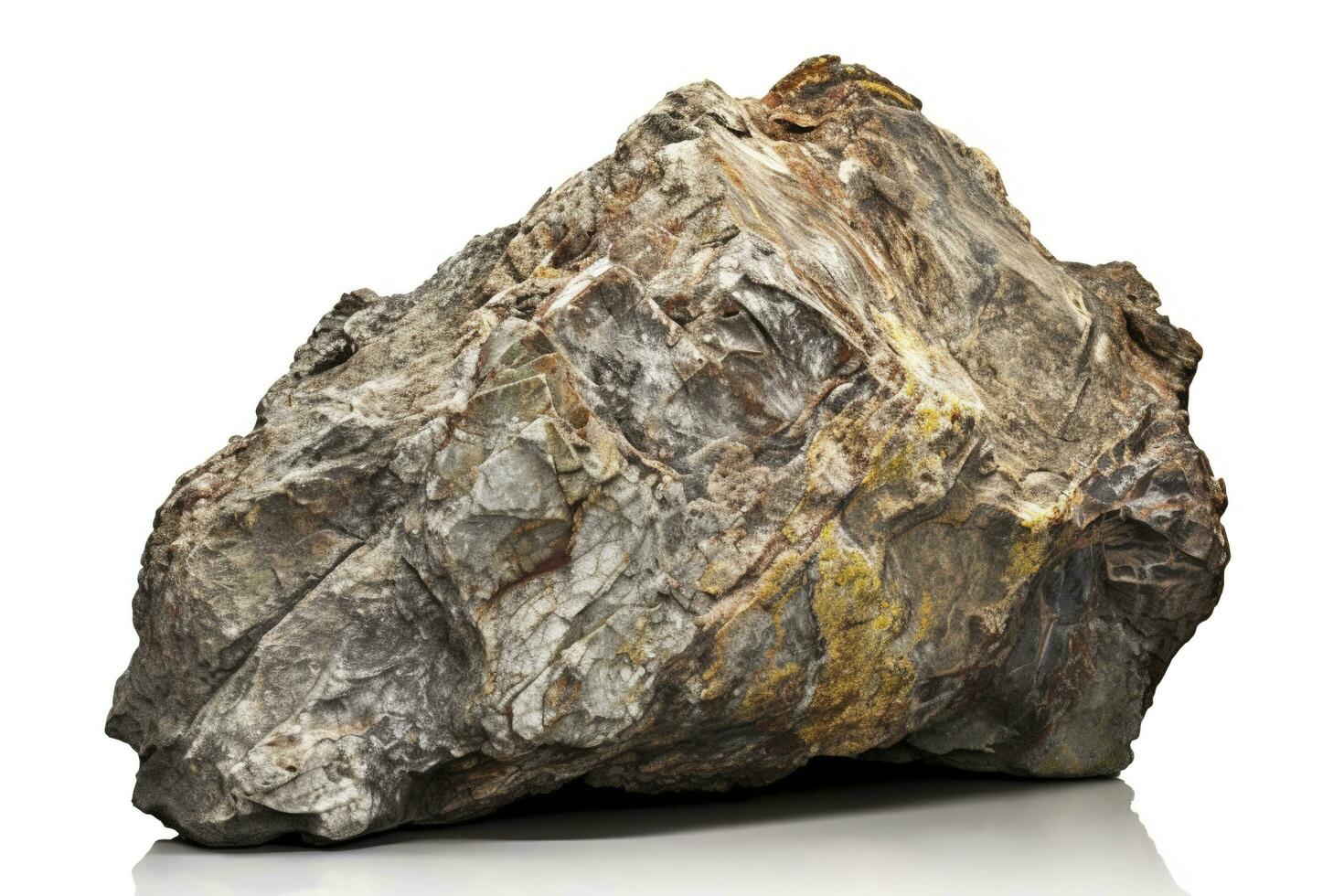 Coal isolated on a white background close-up, generate ai photo