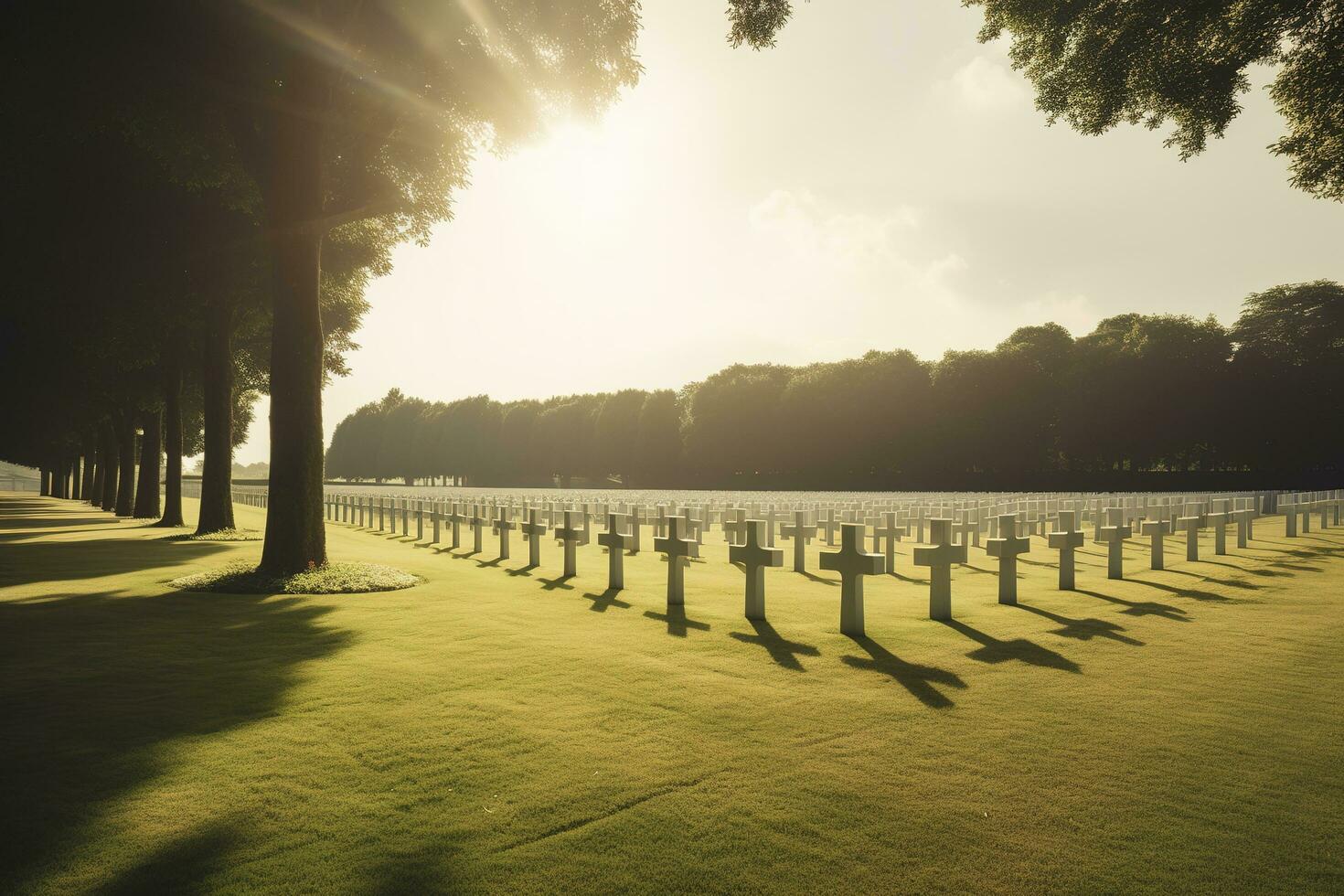 national cemetery, generate ai photo