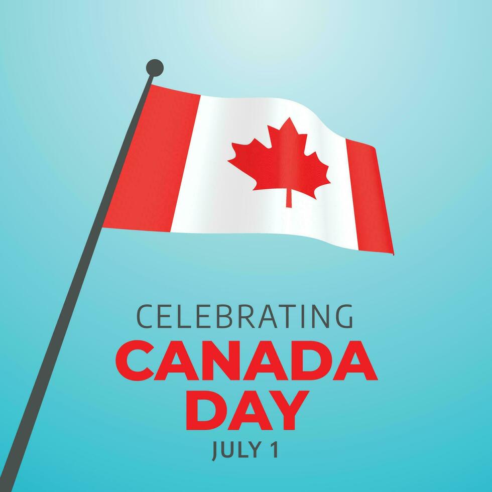 Canadá día celebracion diseño modelo. Canadá bandera. bandera de Canadá. bandera vector diseño.