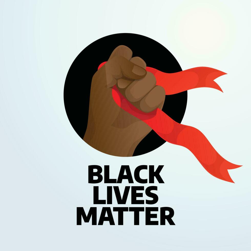 black lives matter month design template for celebration. black lives matter design with hand illustration. hand vector design. flat hand vector.