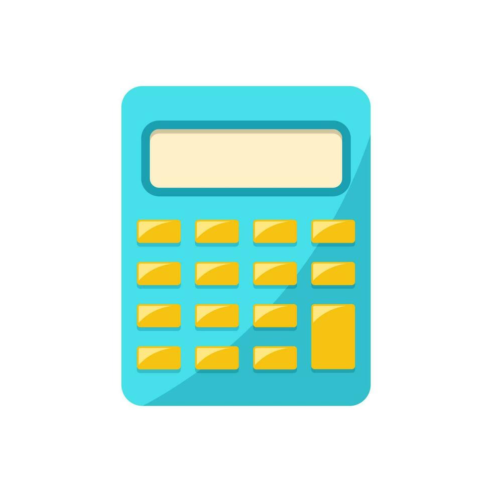 calculator flat design isolated on white background vector
