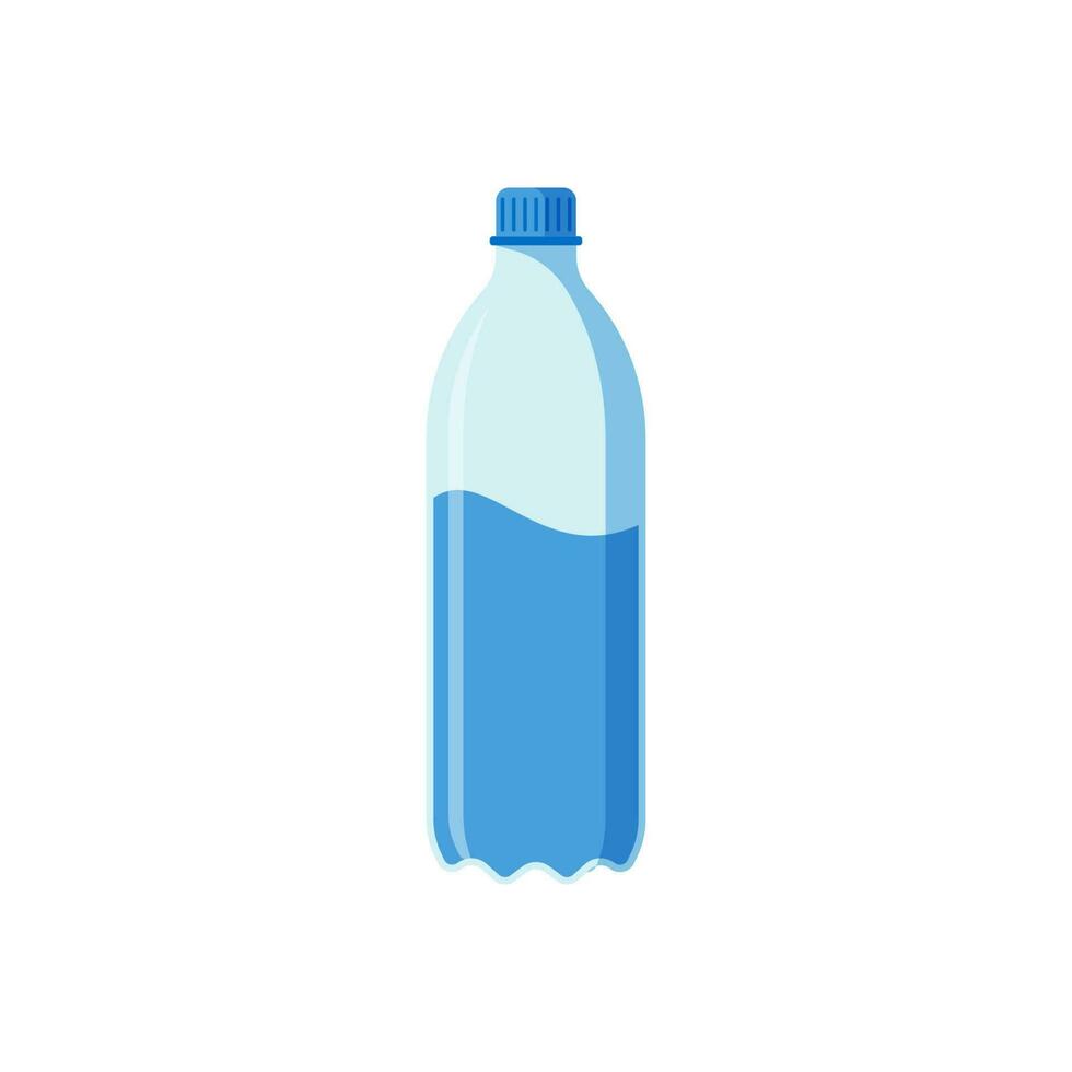 Plastic bottle of water vector