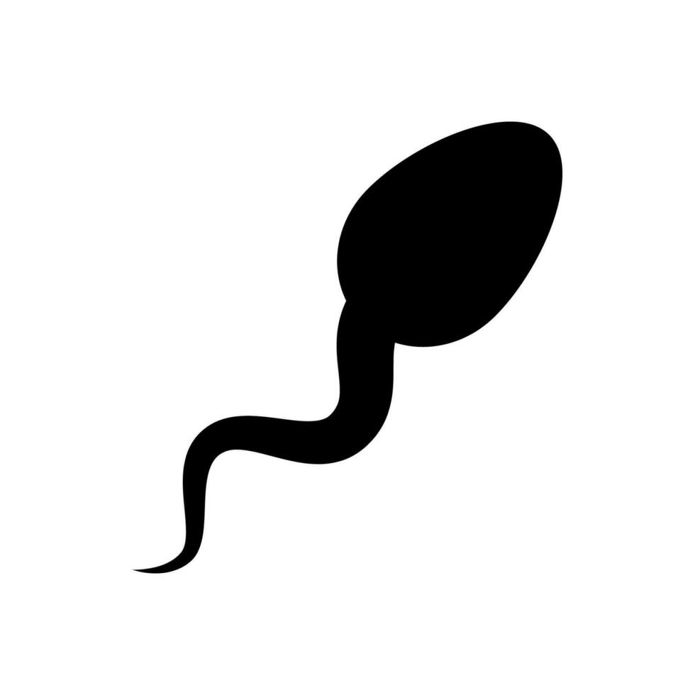 Sperm icon isolated on white background. vector