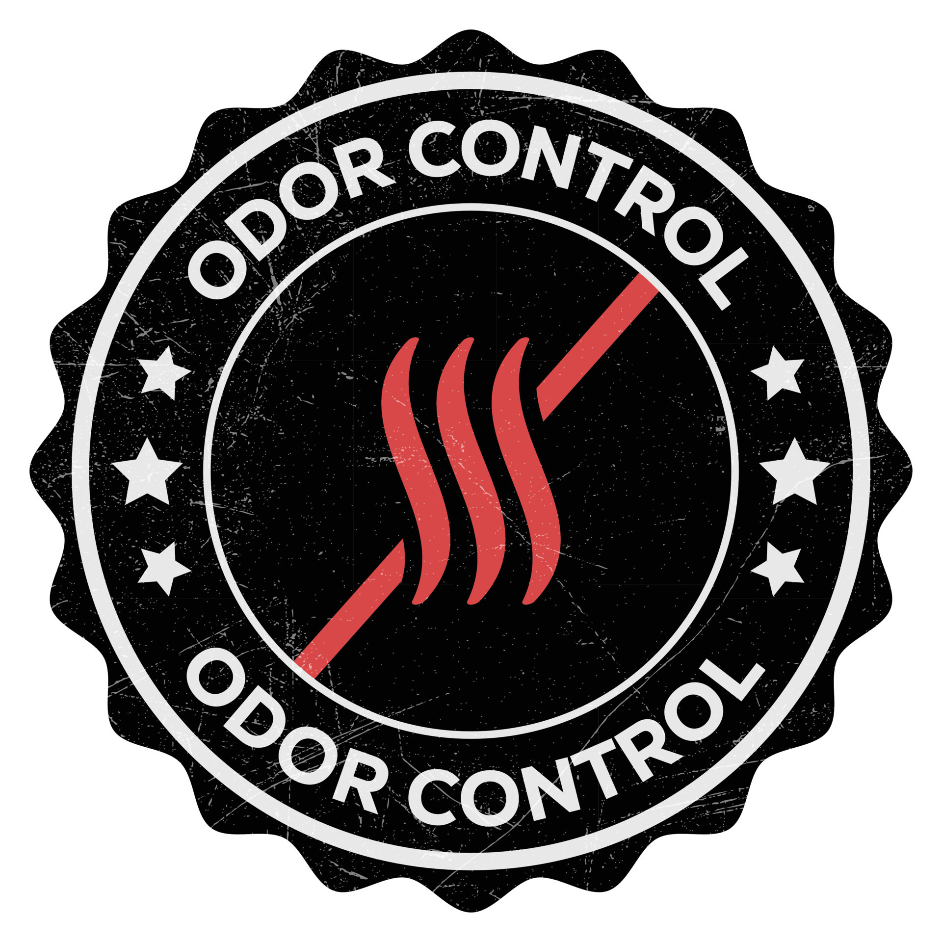 Odor Control Vector Badge, Odor Free Icon, Emblem, Label, Logo, Perfume Label, Stamp, Patch ...
